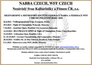 Leták soutěže podzim 2023